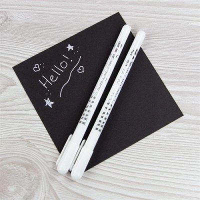  Nuvo 2 Pack Of White Gel Pens