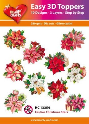 Easy 3D Toppers - Festive Christmas stars