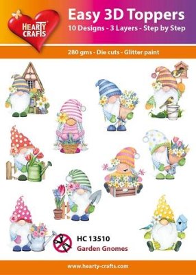 Easy 3D Toppers - Garden Gnomes