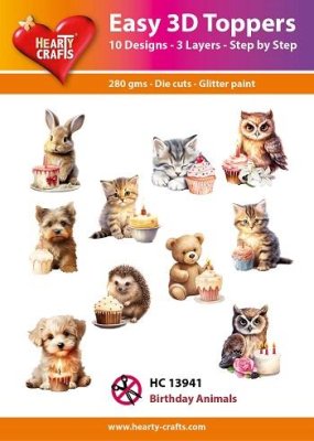 Easy 3D Toppers - Birthday Animals