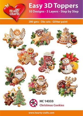 Easy 3D Toppers - Christmas Cookies