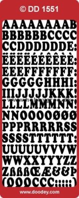 Guld Stickers Bokstäver