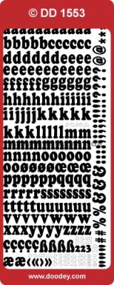 Guld Stickers Bokstäver