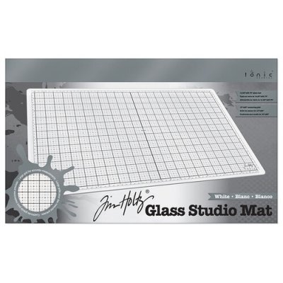 Tim Holtz Glass Studio Mat - White 