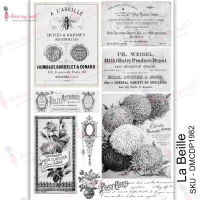 Dress My Craft Transfer Me Sheet A4 - La Beille