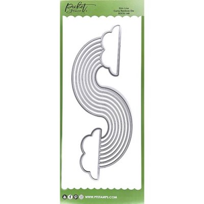 Picket Fence Dies - Curvy Rainbow