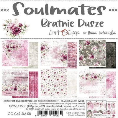 Craft O Clock Paperset 6x6 - Soulmates