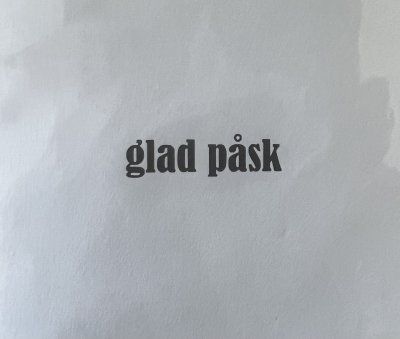 Gummiapan Stämpel - Glad Påsk