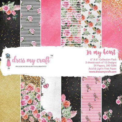 Dress My Craft 6x6 Paper Pad - In My Heart