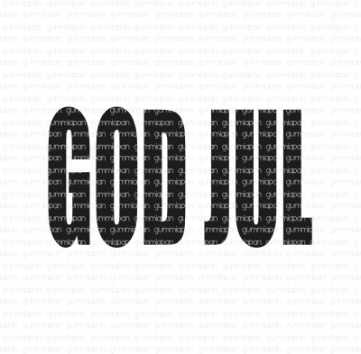 Gummiapan Stämpel - God Jul