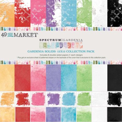 49 and Market 12x12 Collection Pack - Spectrum Gardenia Solids