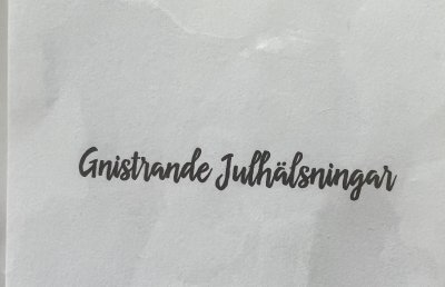 Lazer Design Stämpel - Gnistrande julhälsningar