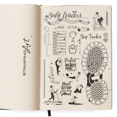 Ciao Bella Clear Stamp Set - Bujo Fitness