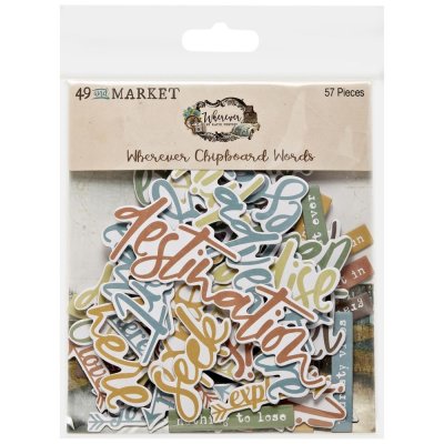 49 and Market Chipboard Words - Wherever