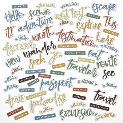 49 and Market Chipboard Words - Wherever