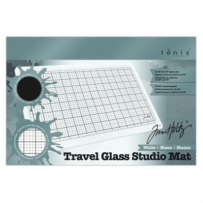 Tim Holtz Travel Glass Studio Mat White