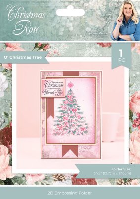 Crafters Companion Embossingfolders - Christmas Rose