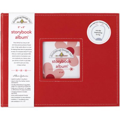 Doodlebug Storybook D-Ring Album 8X8inch - Ladybug
