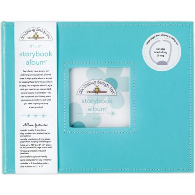 Doodlebug Storybook D-Ring Album 8X8inch - Swimming Pool