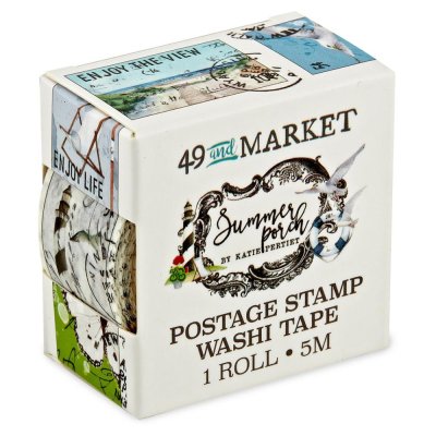 49 And Market Washi Tape Roll - Postage, Summer Porch