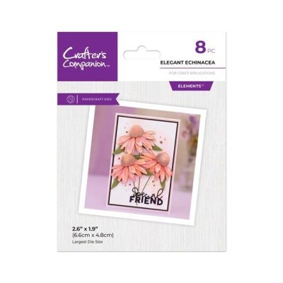 Crafters Companion Dies - Layered Florals Elegant Echinacea 
