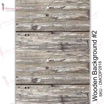 Dress My Craft Transfer Me Sheet A4 - Wooden Background
