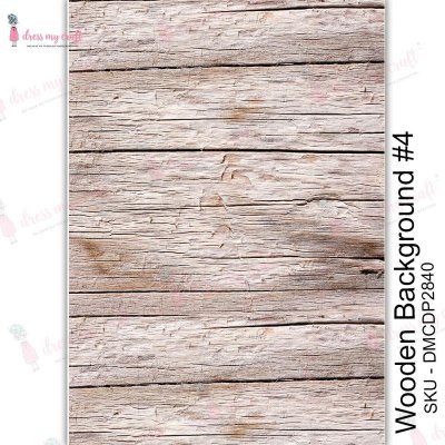 Dress My Craft Transfer Me Sheet A4 - Wooden Background