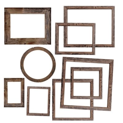 49 And Market Chipboard Frame Set - Evergreen Season