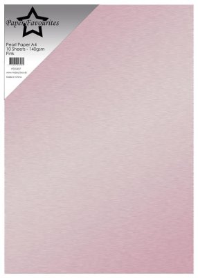 Paper Favourites Pearl Paper 140gsm - Pink