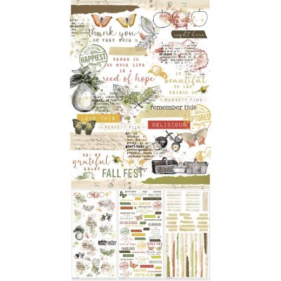 49 And Market Rub-On Transfer Set Essentials - Vintage Orchard