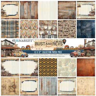 49 & Market 12x12 Collection Pack - Rust And Revs