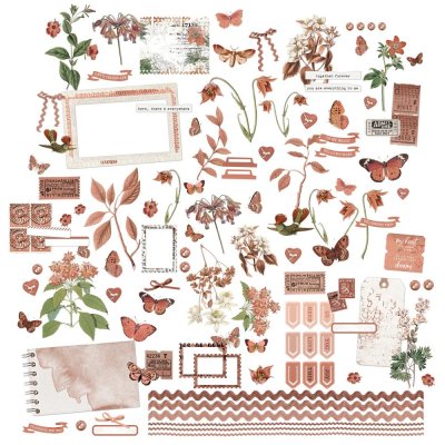 49 And Market Laser Cut Outs Elements - Color Swatch: Terracotta