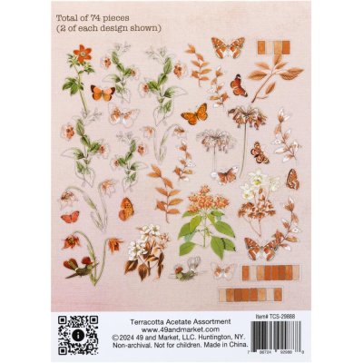 49 And Market Acetate Assortment - Color Swatch: Terracotta