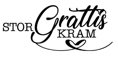 Reprint Stämpel - Stor Grattis Kram