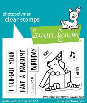 Lawn Fawn Stamps - Pawsome Birthday