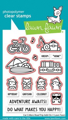 Lawn Fawn Dies - Car Critters Road Trip add-on 