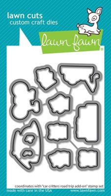 Lawn Fawn Dies - Car Critters Road Trip add-on 