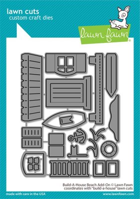 Lawn Fawn Dies - Build-a-House Beach add-on