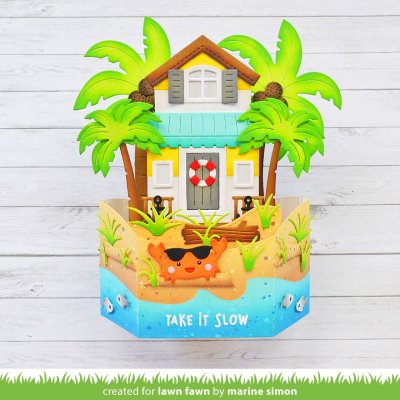 Lawn Fawn Dies - Build-a-House Beach add-on