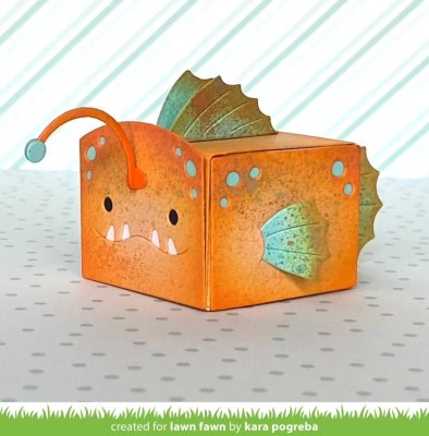 Lawn Fawn Dies - Tiny Gift Box Anglerfish add-on