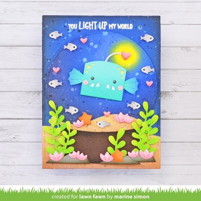 Lawn Fawn Dies - Tiny Gift Box Anglerfish add-on