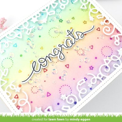 Lawn Fawn Hot Foil Plate - Confetti Background 
