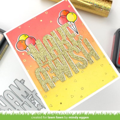 Lawn Fawn Hot Foil Plate - Confetti Background 