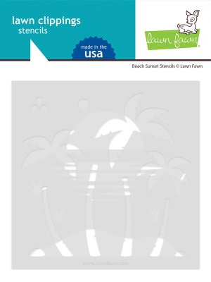 Lawn Fawn Stencil 2 Pack - Beach Sunset Stencils