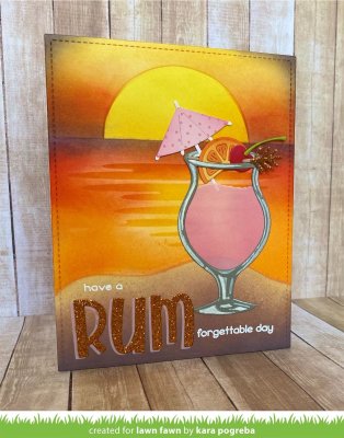 Lawn Fawn Stencil 2 Pack - Beach Sunset Stencils