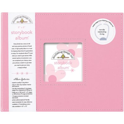 Doodlebug Storybook D-Ring Album 8X8inch - Cupcake