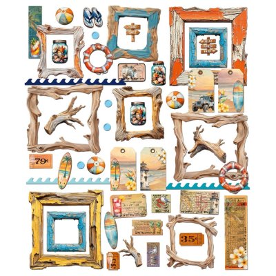 49 And Market Die-Cuts Elements - Beach Vibes