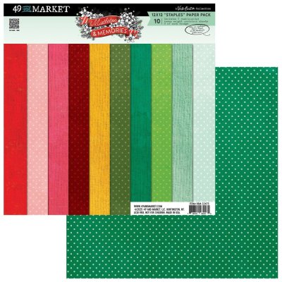 49 And Market 12x12 Staples Pack - Mistletoe And Memories