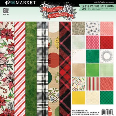 49 And Market 12x12 Paper Pad - Mistletoe And Memories