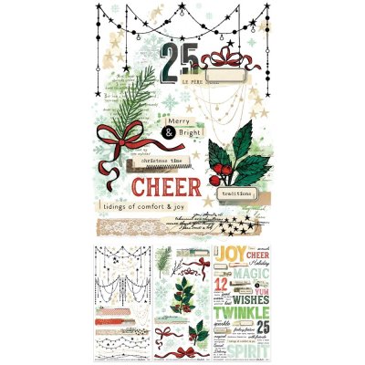 49 And Market Rub-On Transfer Set Essential - Mistletoe And Memories